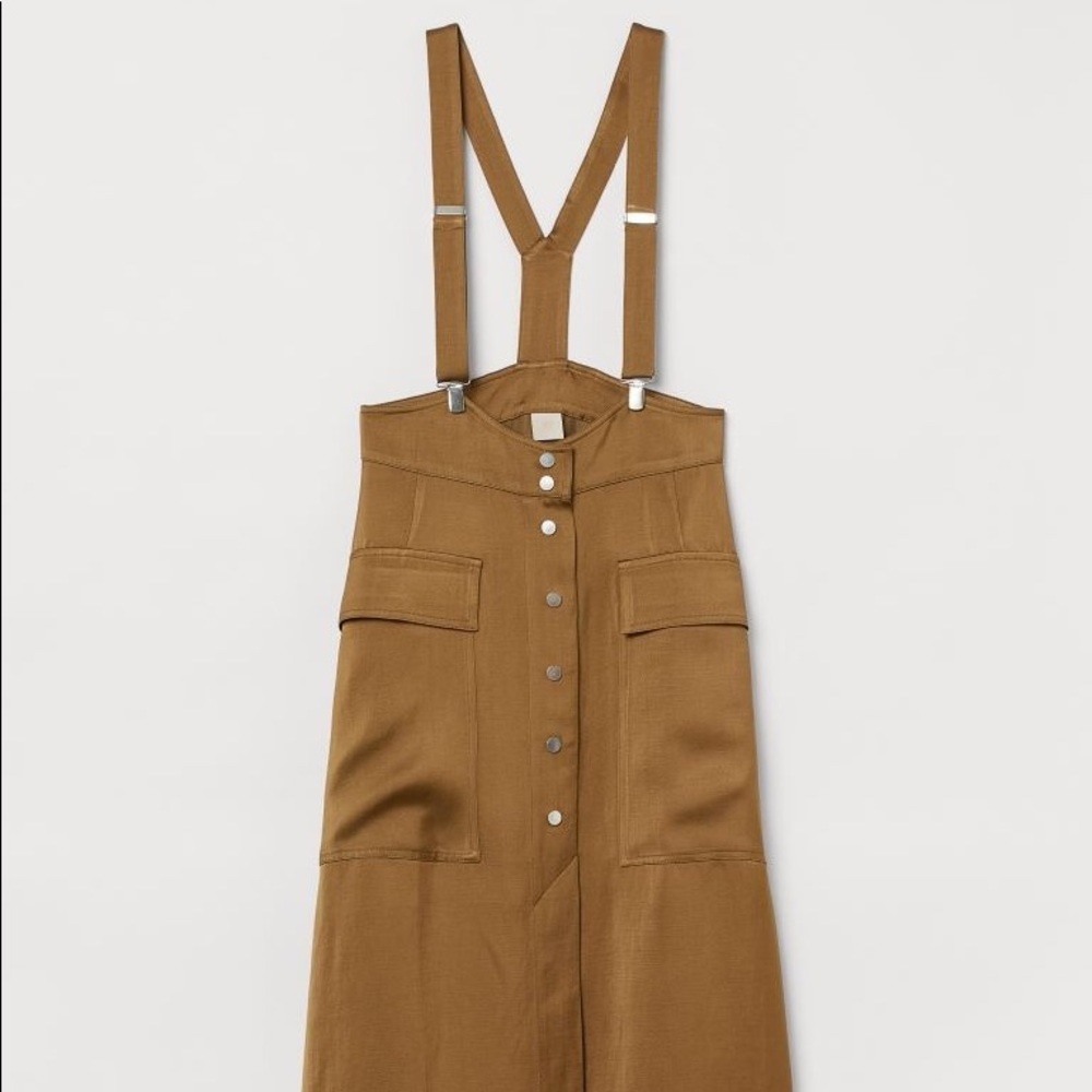 Calf-length Suspender Skirt